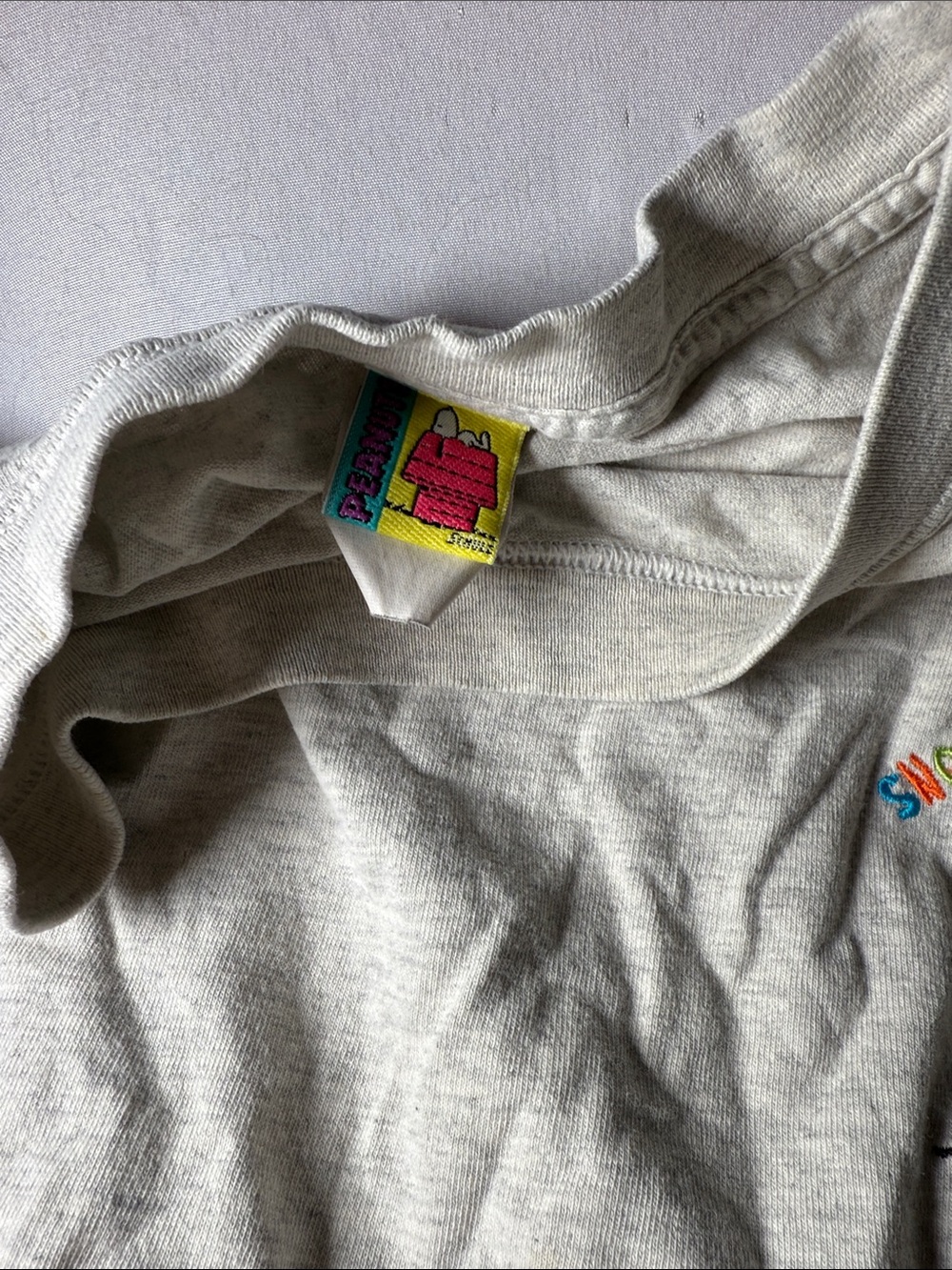 Vintage Snoopy and Woodstock embroidered T-shirt- XL - Picture 2 of 3